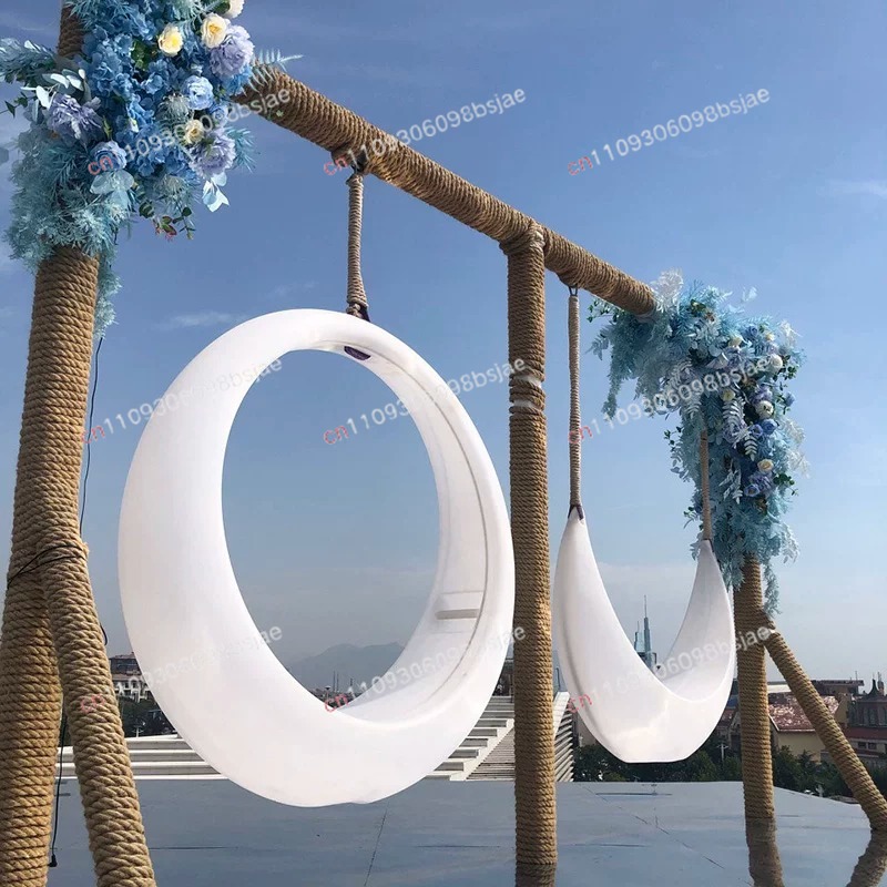 Garden Swing Chair - كرسي أرجوحة معلق مضيء للاستخدام الخارجي،