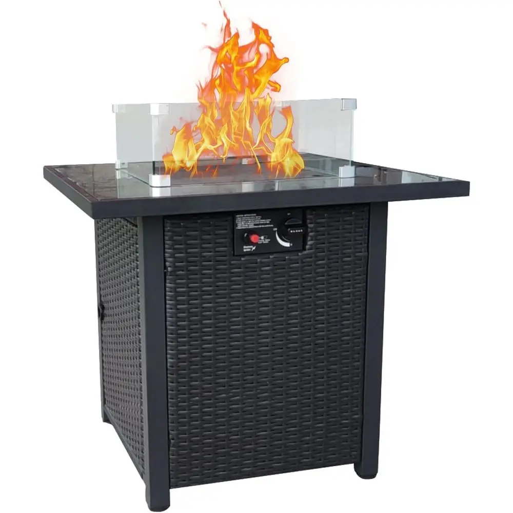 Outdoor Furniture Fire Table - طقم أثاث خارجي من الخوص، أريكة
