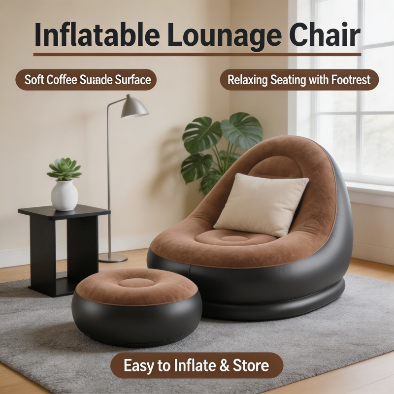 Outdoor Furniture Lounge - أريكة استرخاء قابلة للنفخ، كرسي قابل