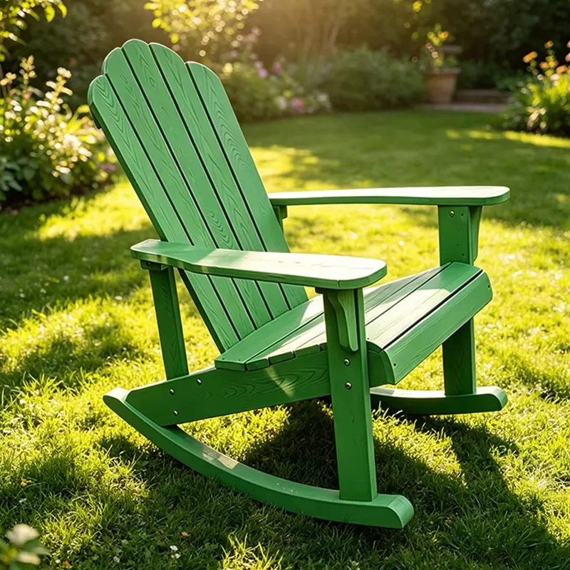 Adirondack Chair Wood - كرسي هزاز أديرونداك عصري من البلاستيك