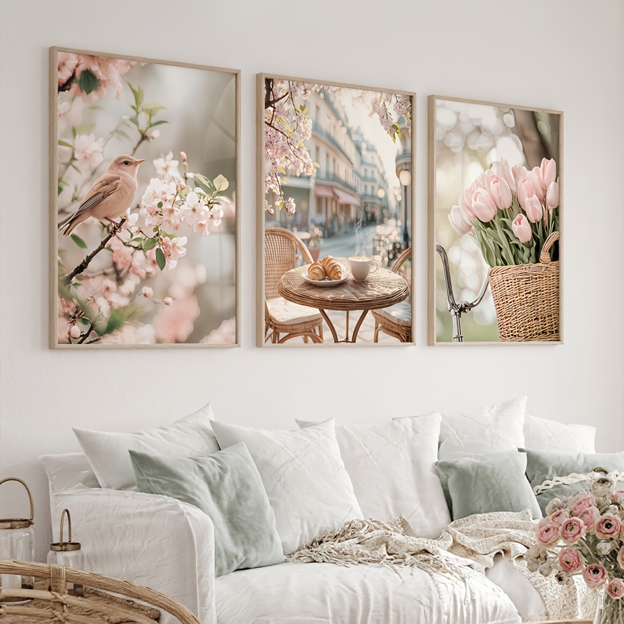 Outdoor Furniture Decor - مجموعة من 3 قطع لوحات قماشية