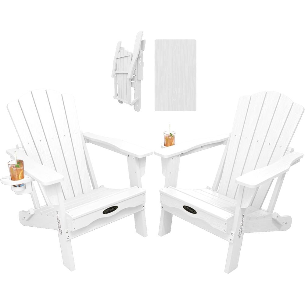 Adirondack Chair Wood - مجموعة كراسي أديرونداك من أولدينغ، تتكون