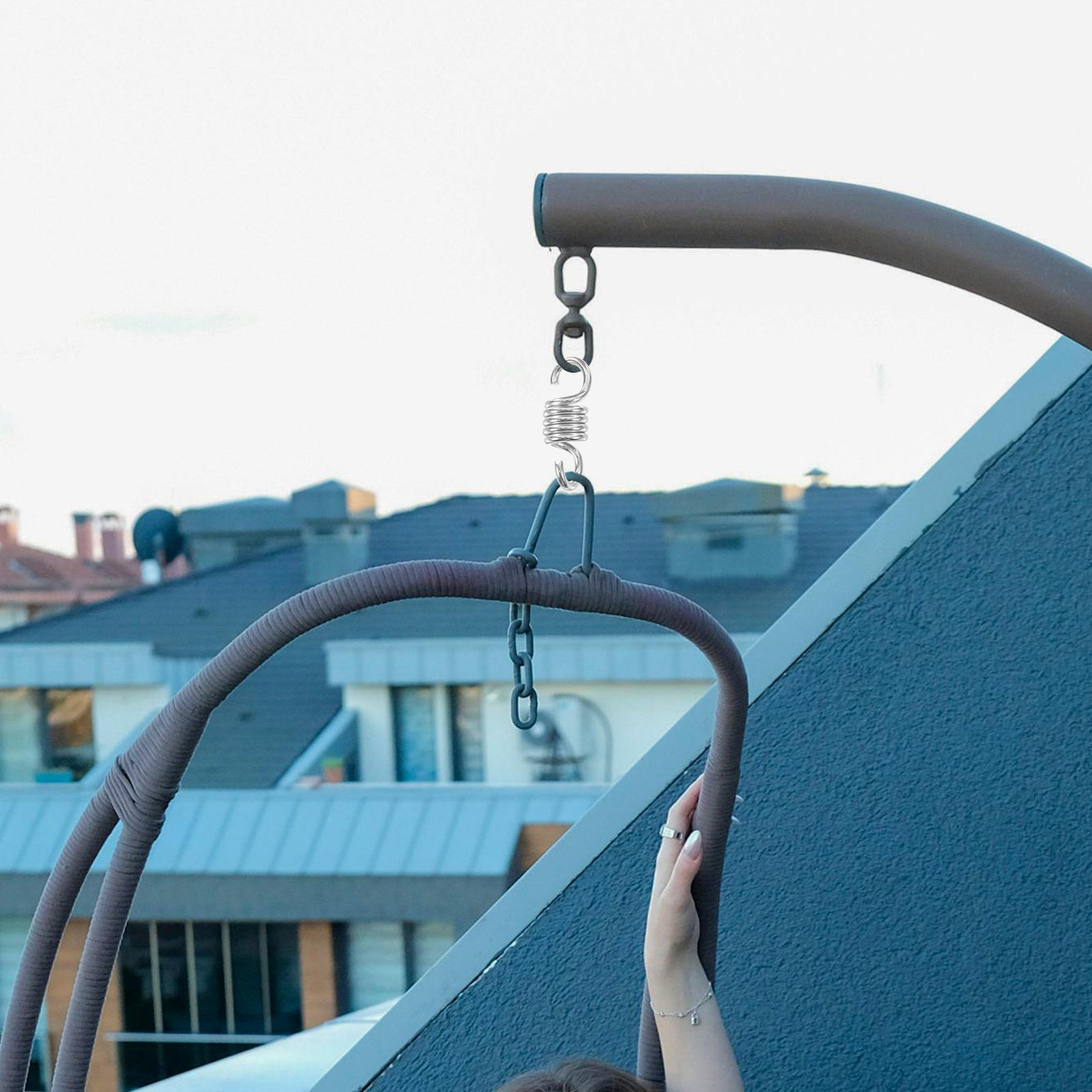 Garden Swing Chair - قطعتان من خطافات التعليق الثقيلة لكراسي