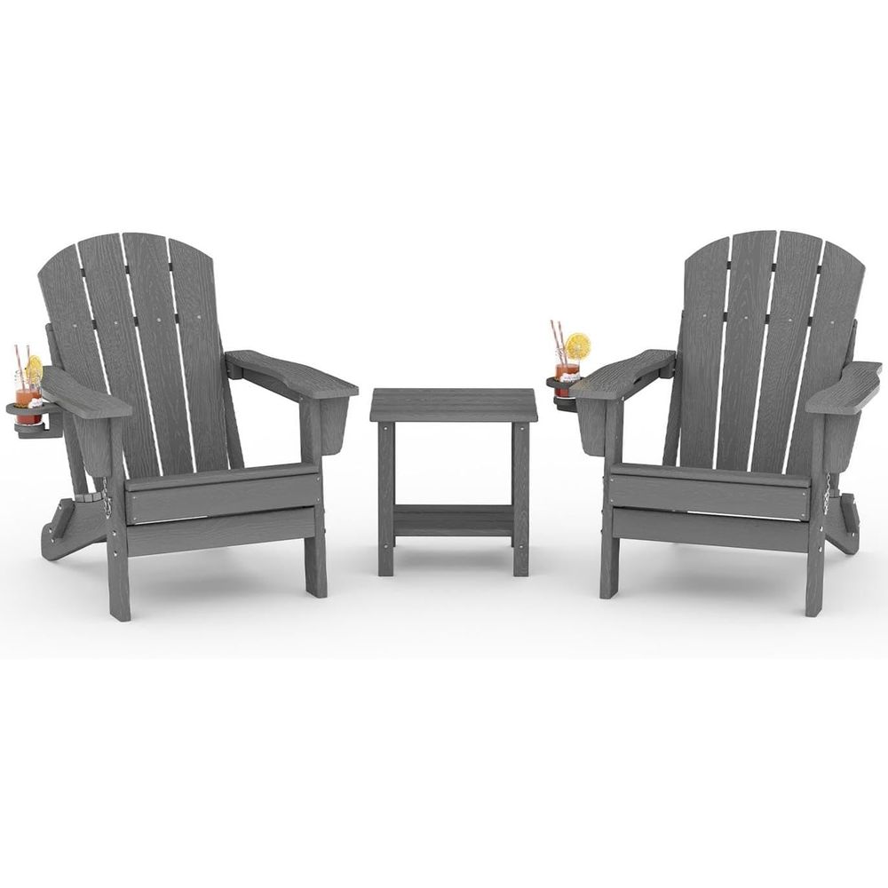 Adirondack Chair Wood - كرسي أديرونداك قابل للطي من HDPE