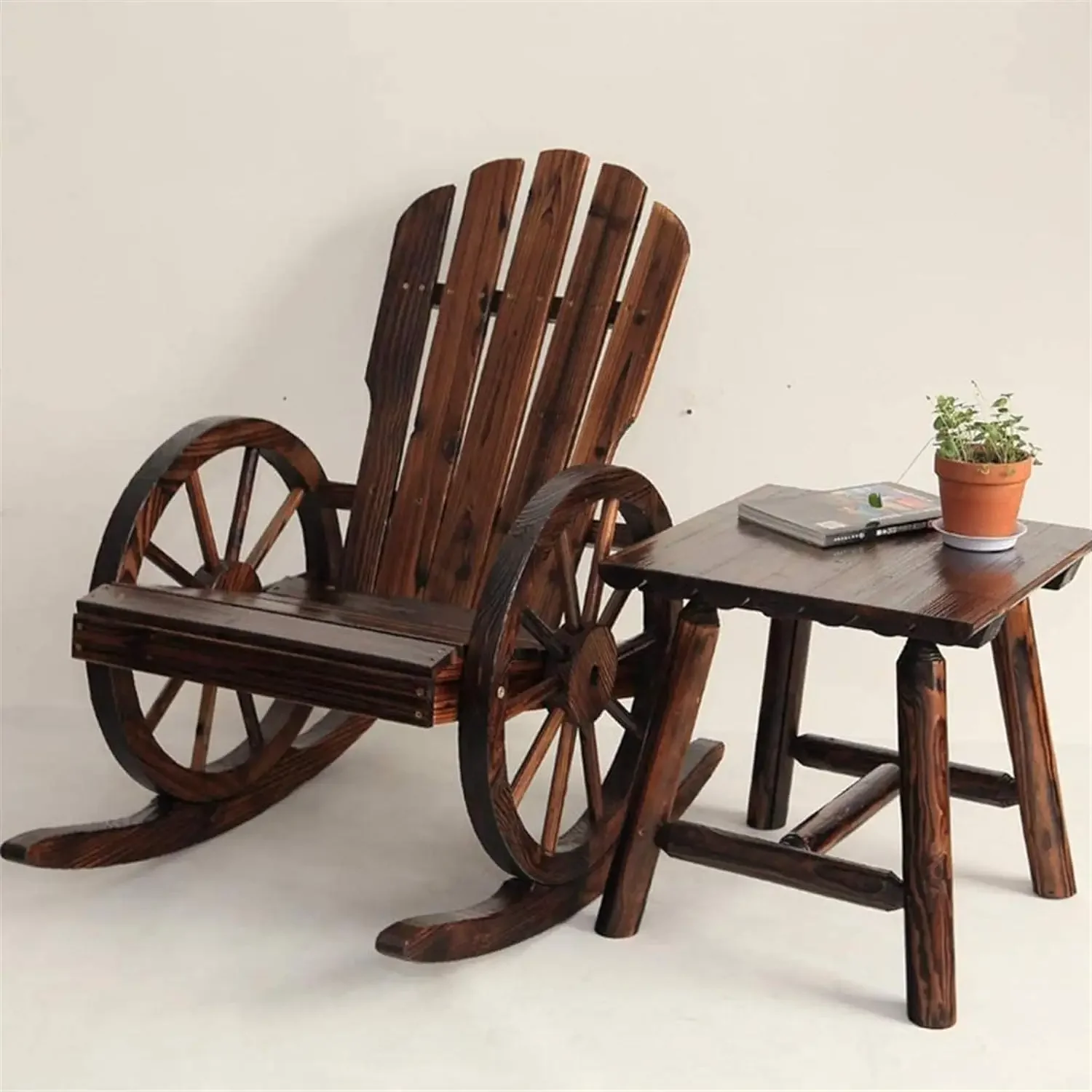 Adirondack Chair Wood - ل في الهواء الطلق الخشب الصلب
