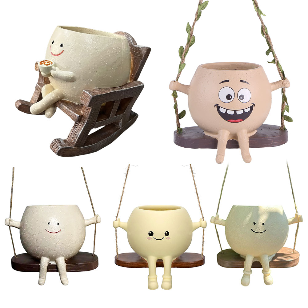 Garden Swing Chair - أصيص زرع مبتكر على شكل كرسي
