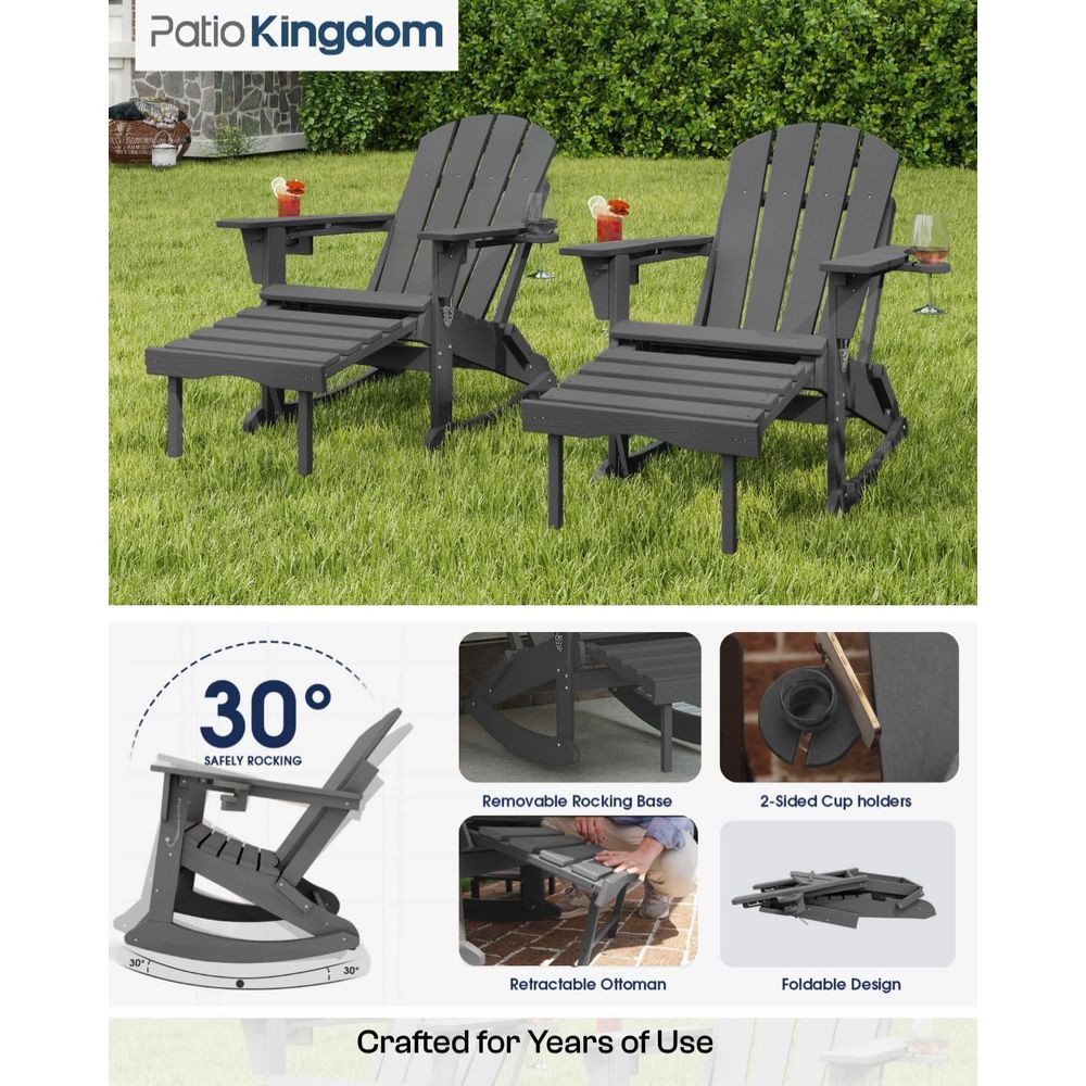 كرسي هزاز أديرونداك خارجي من ا - مراجعة Adirondack Chair Wood وسعره