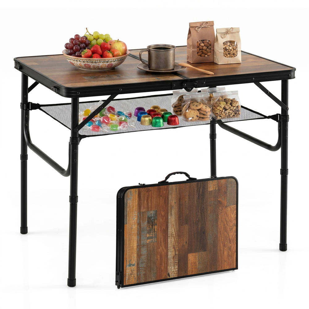 طاولة تخييم قابلة للطي، طاولة  - مراجعة Folding Picnic Table وسعره