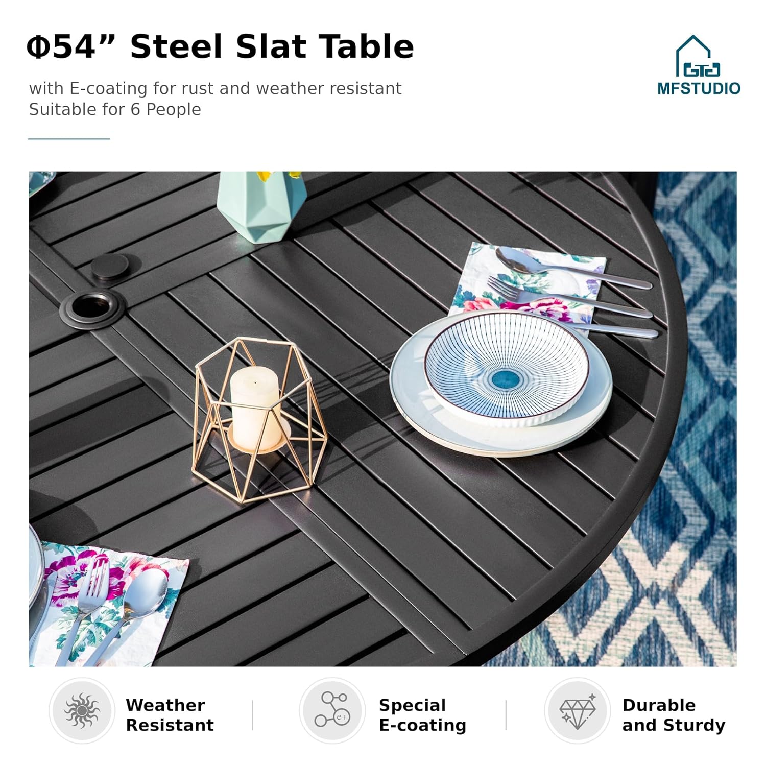 طقم طعام للفناء الخارجي لـ 4 أ - مراجعة Outdoor Furniture Dining Set وسعره