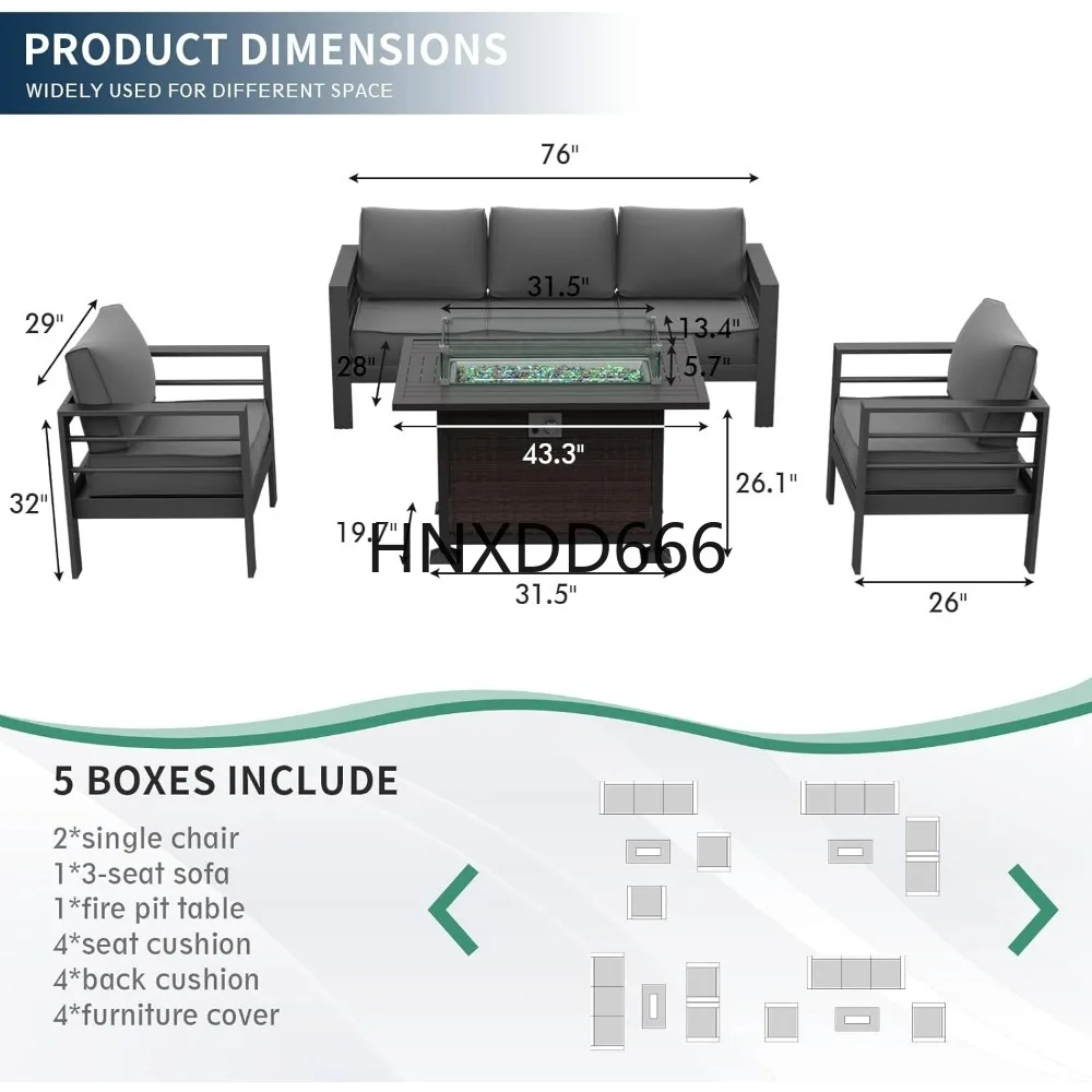 مجموعة أثاث الفناء مع طاولة ذا - مراجعة Outdoor Furniture Fire Table وسعره