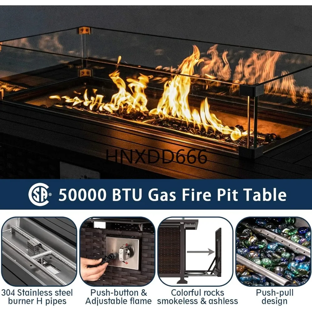 مجموعة أثاث الفناء مع طاولة ذا - مراجعة Outdoor Furniture Fire Table وسعره