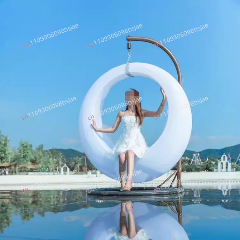 كرسي أرجوحة معلق مضيء للاستخدا - مراجعة Garden Swing Chair وسعره