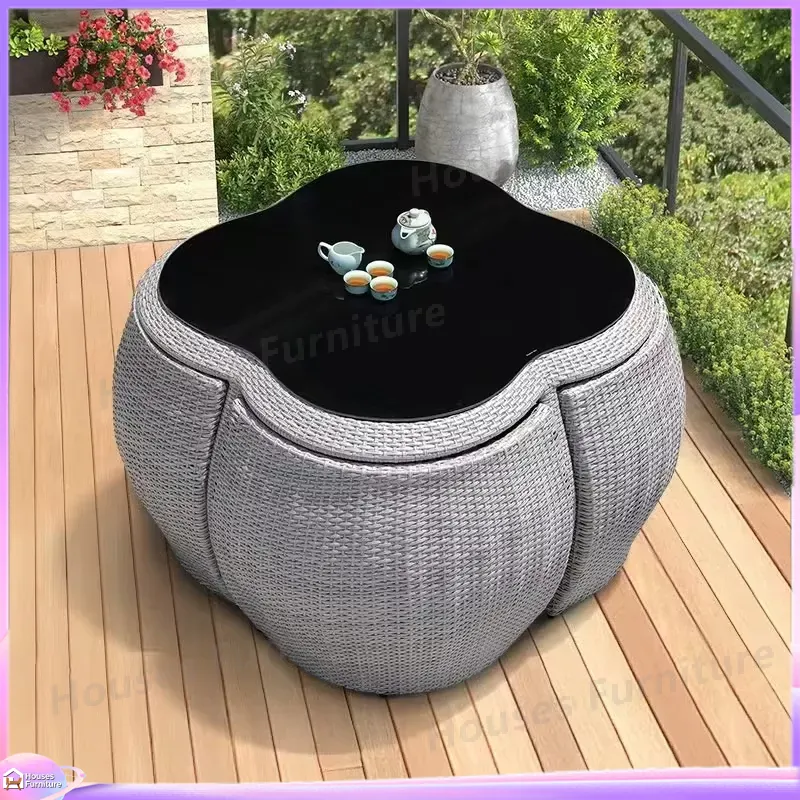طقم طعام خارجي من الروطان، أثا - مراجعة Outdoor Furniture Dining Set وسعره
