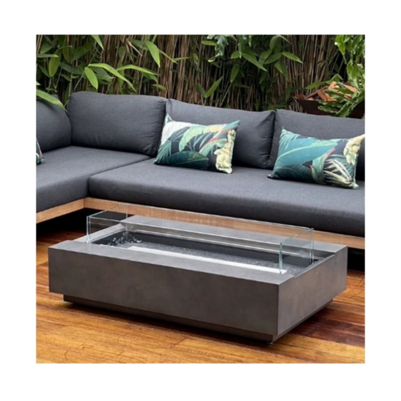 مجموعة أثاث خارجي حديثة من الف - مراجعة Outdoor Furniture Fire Table وسعره