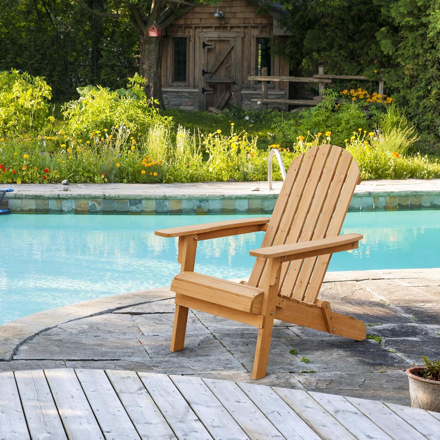 مجموعة كراسي أديرونداك قابلة ل - مراجعة Outdoor Furniture Set With Fire Pit وسعره