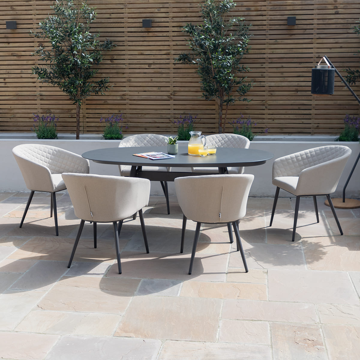 طقم طعام خارجي حديث وبسيط للفن - مراجعة Outdoor Furniture Dining Set وسعره