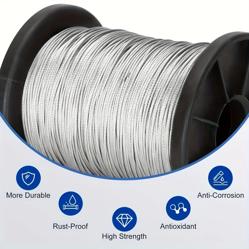 حبل سلكي من الفولاذ المقاوم لل - مراجعة Outdoor Furniture Rope وسعره