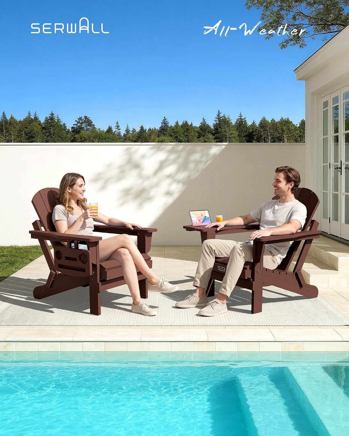 مجموعة كراسي أديرونداك قابلة ل - مراجعة Outdoor Furniture Set With Fire Pit وسعره