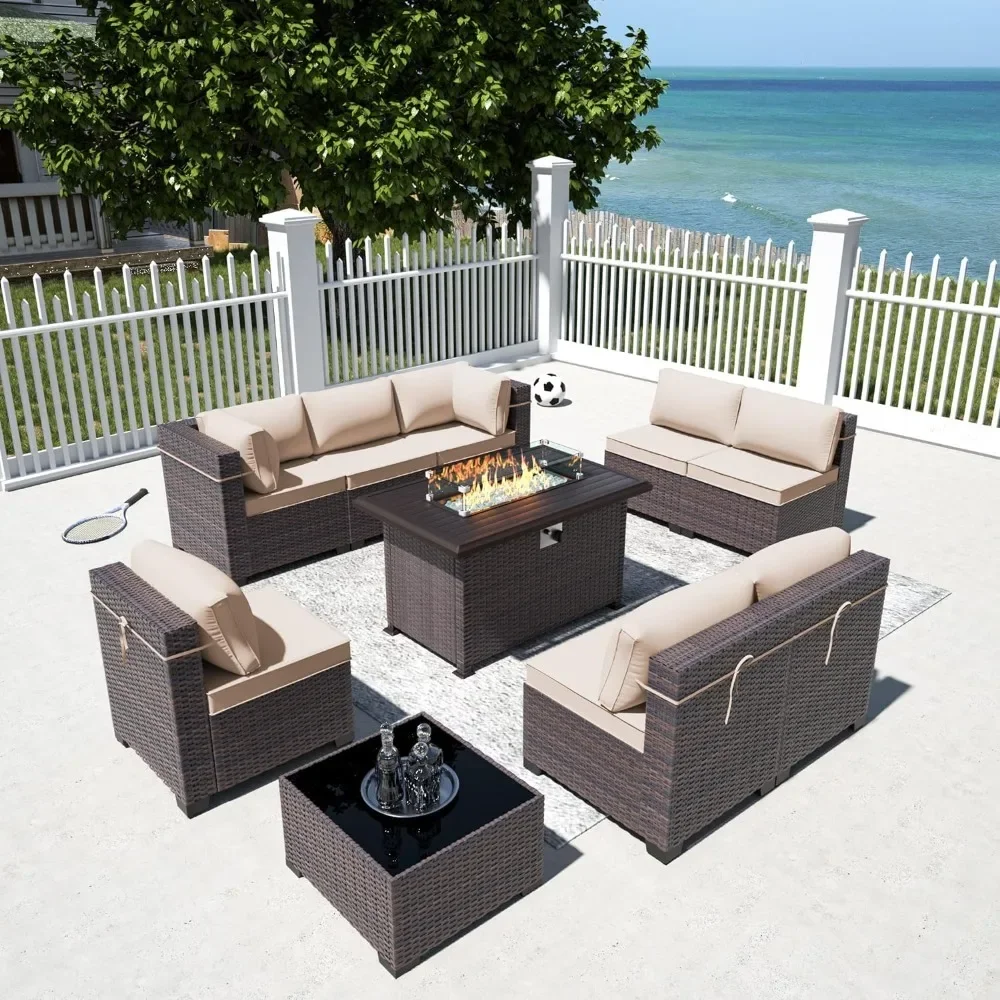 -مجموعة أثاث الفناء مع طاولة ح - مراجعة Outdoor Furniture Fire Table وسعره