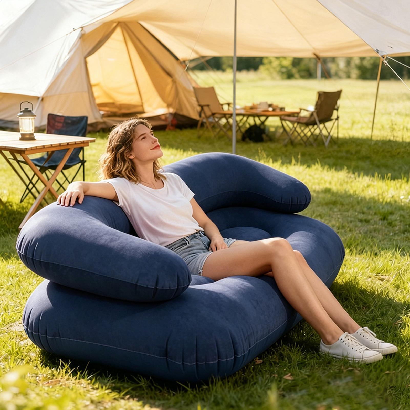 أريكة هوائية قابلة للنفخ لشخصي - مراجعة Outdoor Furniture Lounge وسعره