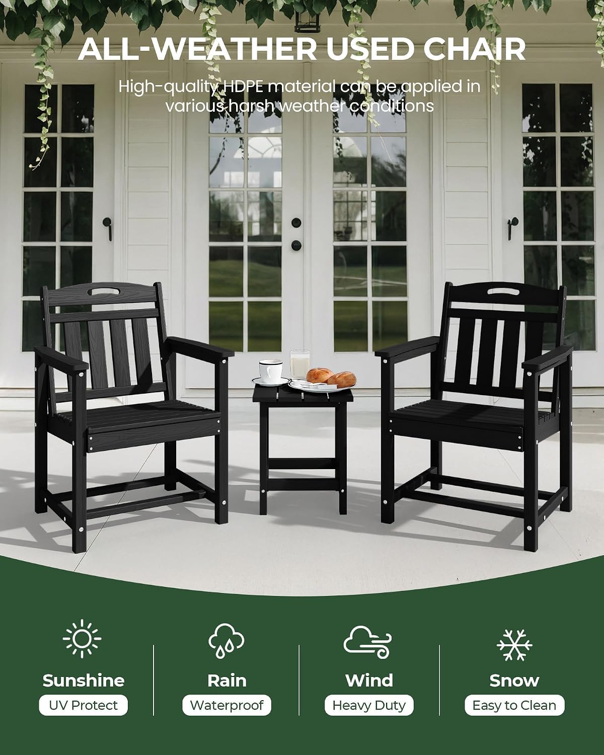 كراسي طعام خارجية مقاومة للعوا - مراجعة Outdoor Furniture Dining Set وسعره