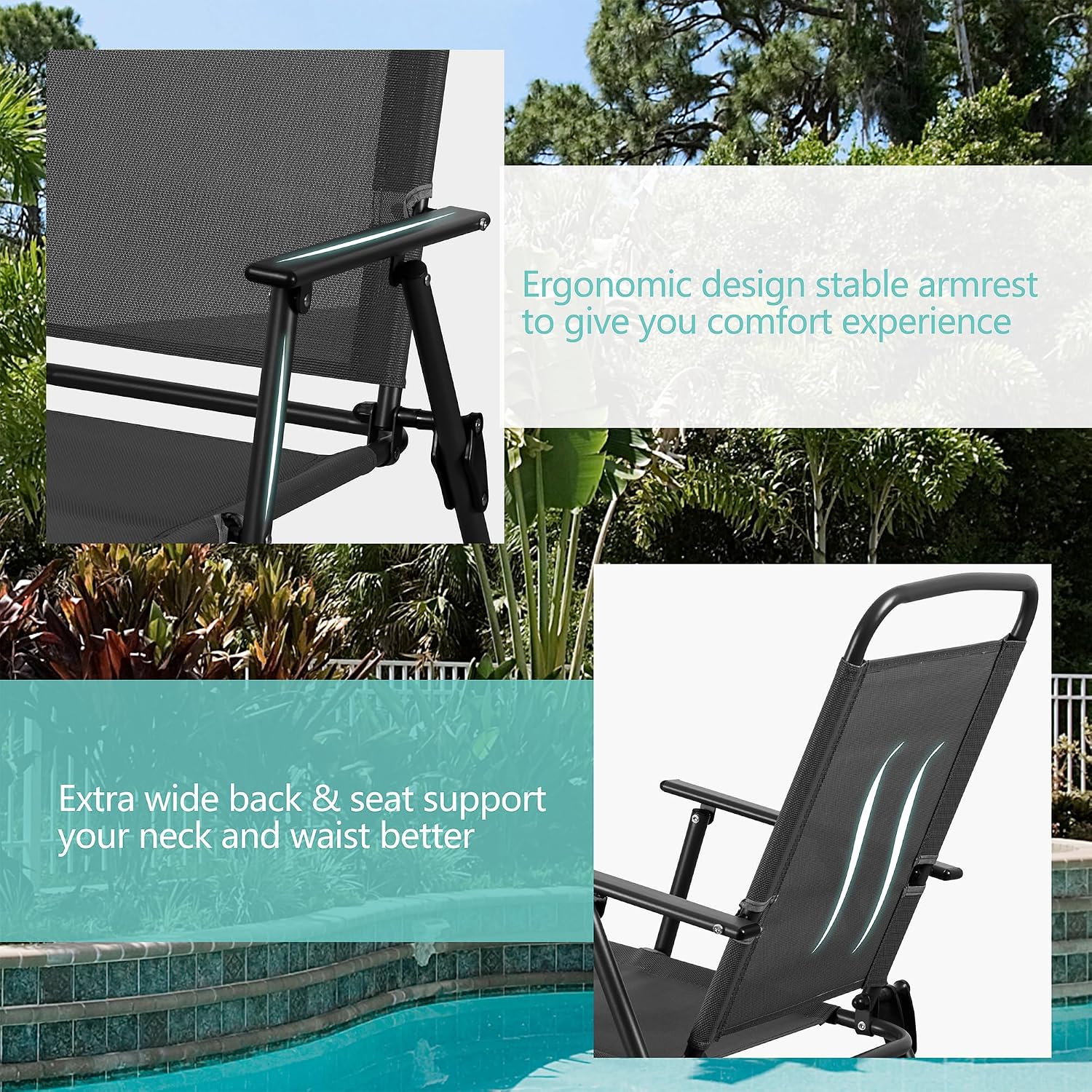 طقم طعام معدني للفناء الخارجي  - مراجعة Outdoor Furniture Sunbrella وسعره