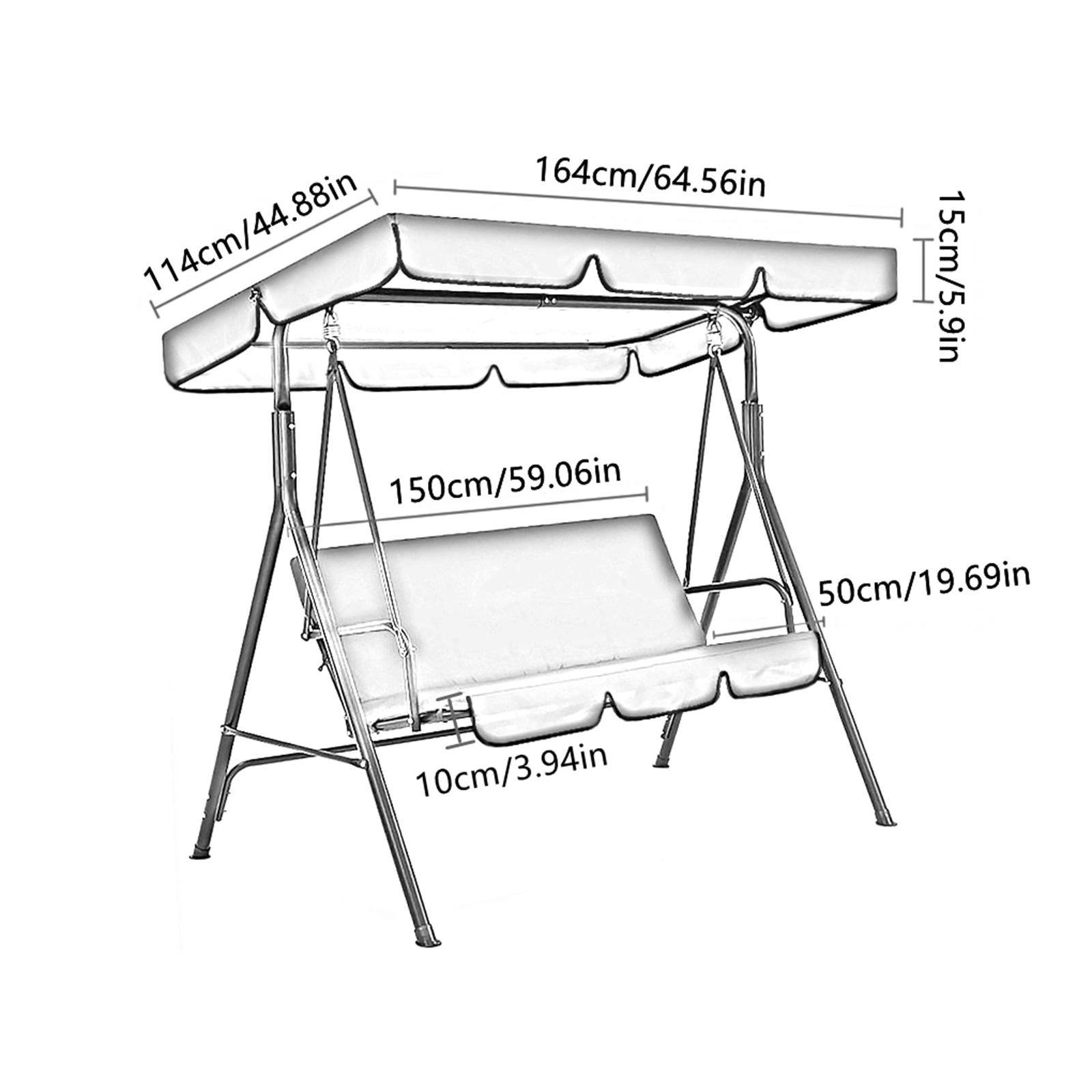 غطاء بديل لمظلة أرجوحة الفناء، - مراجعة Outdoor Furniture Sunbrella وسعره