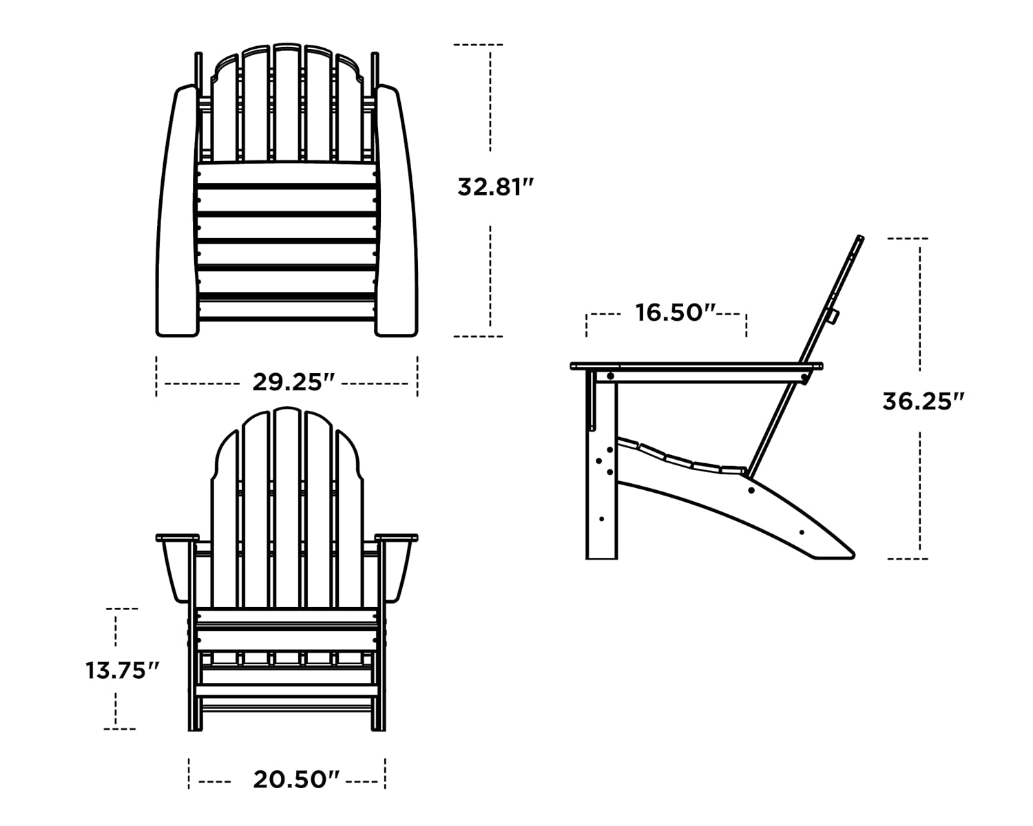 كرسي أديرونداك مركب مقاوم للبه - مراجعة Adirondack Chair Wood وسعره