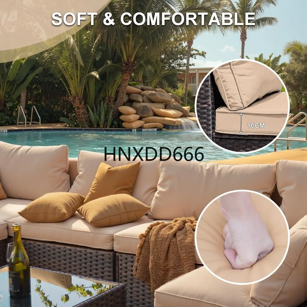 طقم أثاث فناء مكون من 7 قطع مع - مراجعة Outdoor Furniture Fire Table وسعره