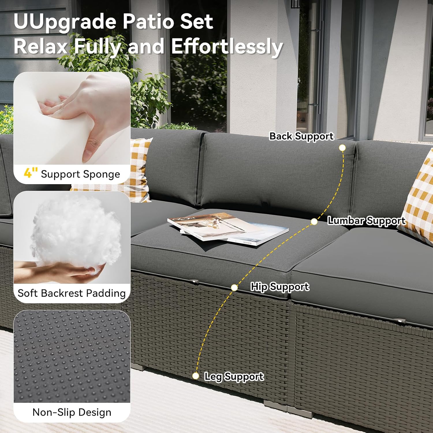 طقم أثاث للفناء مع طاولة موقد  - مراجعة Outdoor Furniture Fire Table وسعره