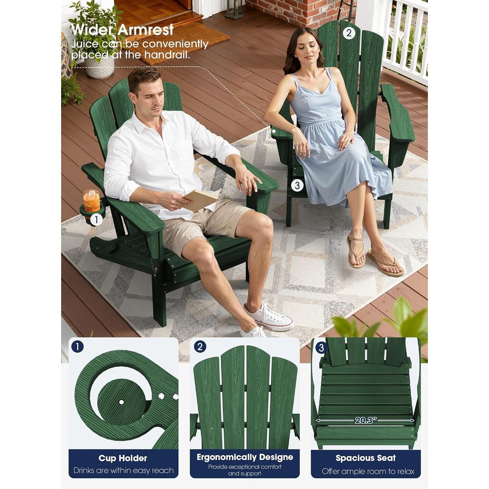 كرسي أديرونداك قابل للطي مع حا - مراجعة Adirondack Chair Wood وسعره