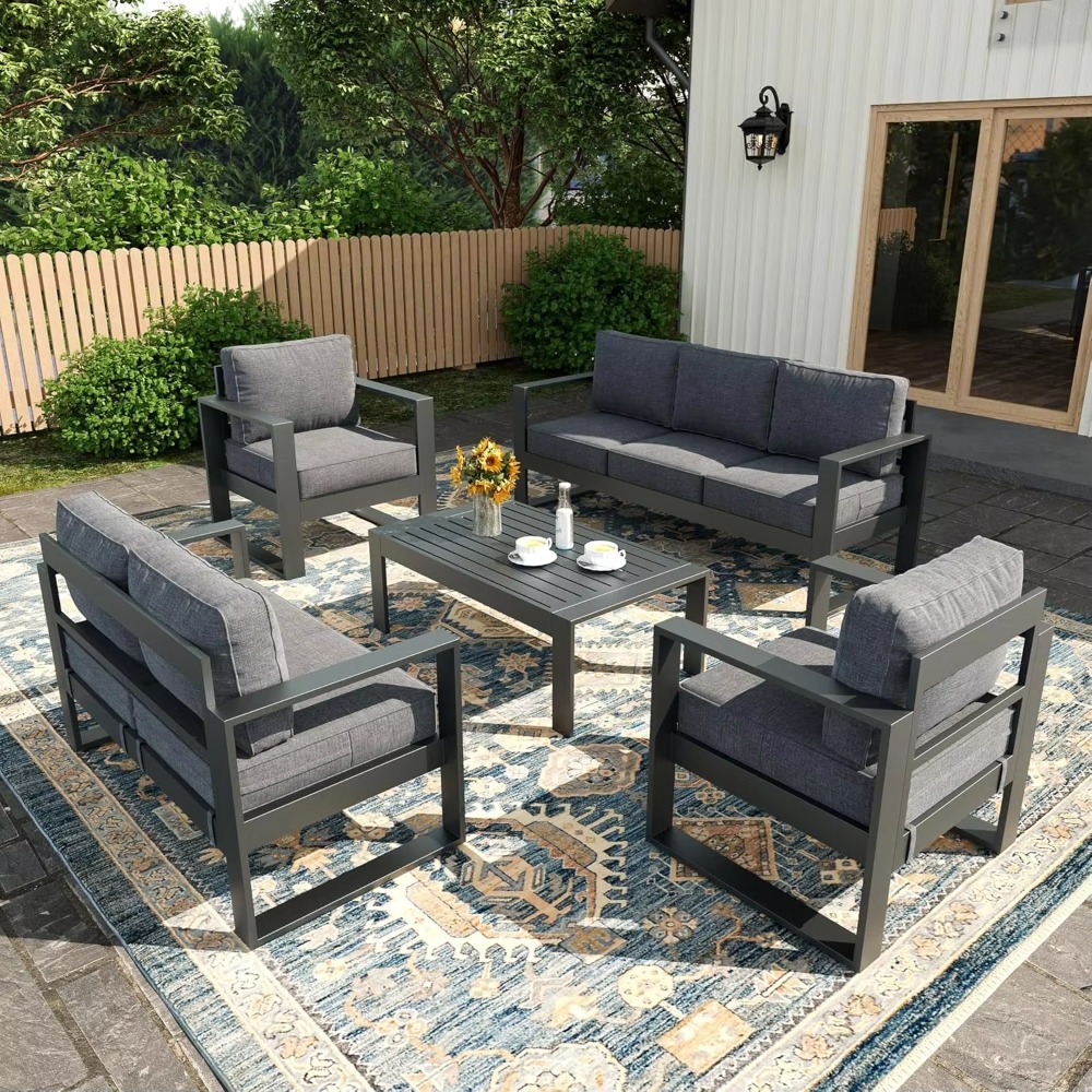 طقم أثاث للشرفة والتراس، سهل ا - مراجعة Outdoor Furniture Fire Table وسعره