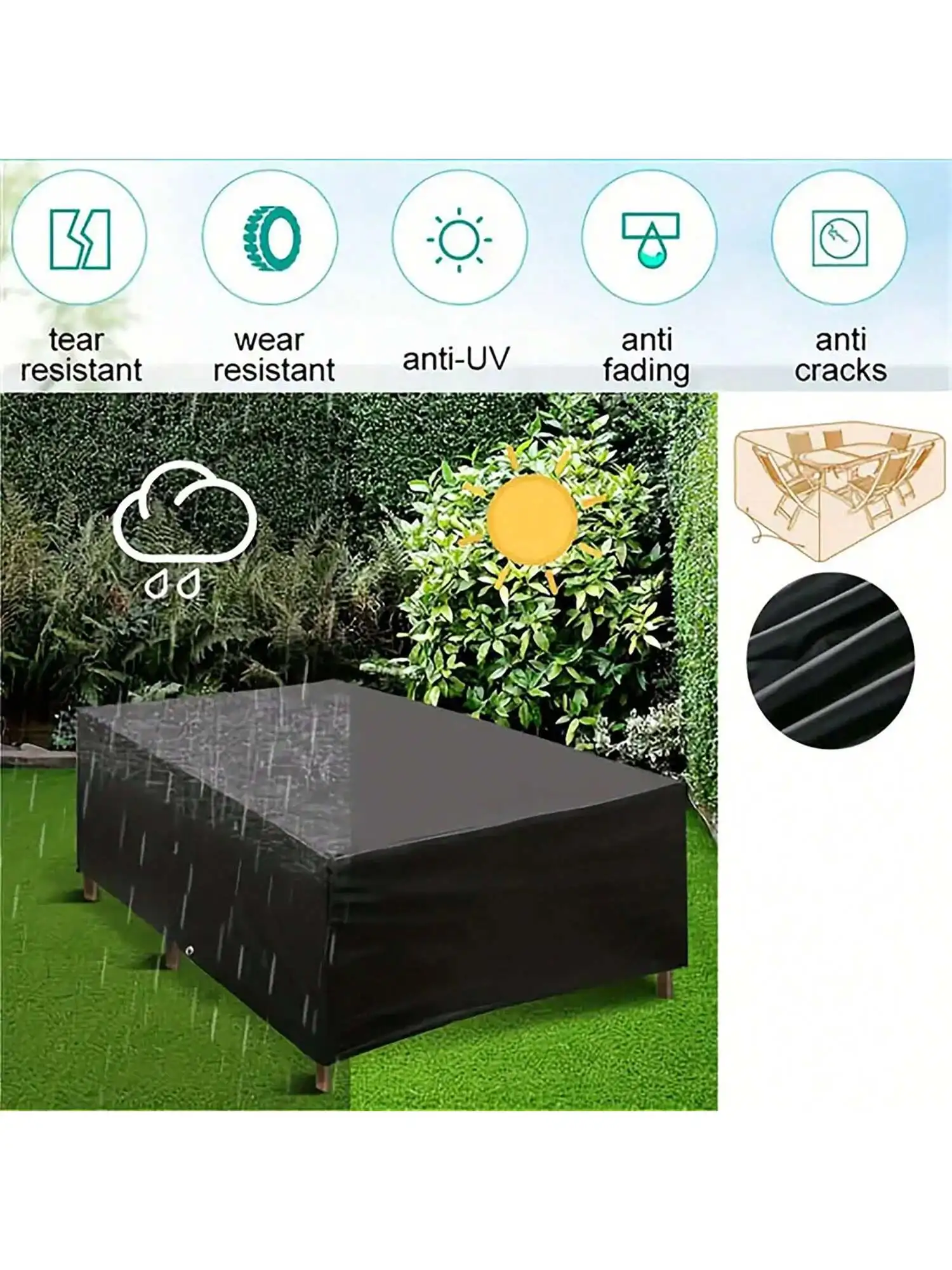 أثاث حديقة الفناء الخارجي متعد - مراجعة Outdoor Furniture With Covers وسعره