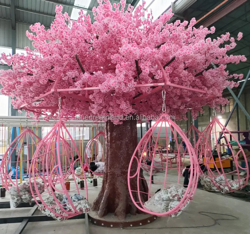 كرسي أرجوحة دوار بـ 8 مقاعد عل - مراجعة Garden Swing Chair وسعره