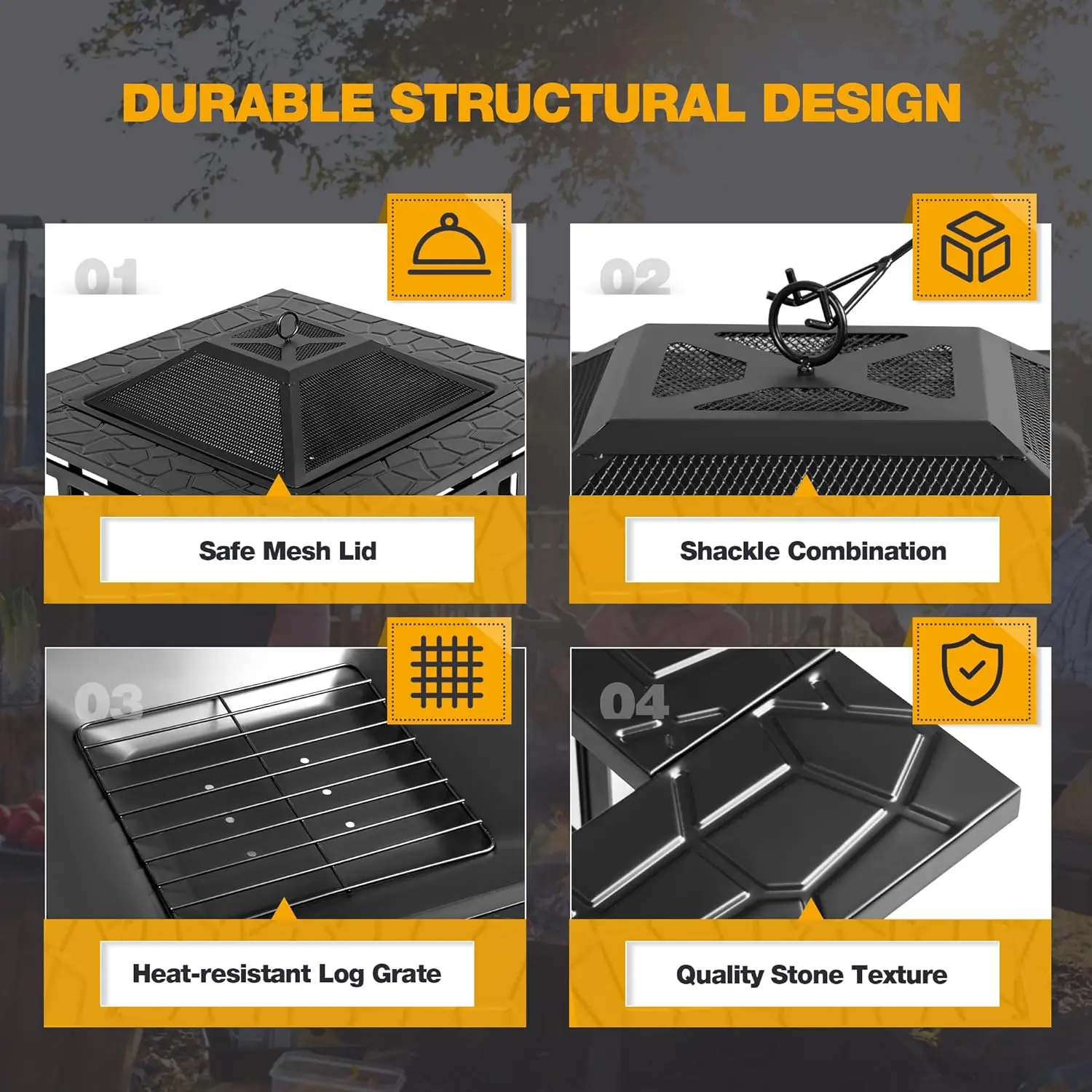 موقد خارجي، موقد نار معدني بطو - مراجعة Outdoor Furniture Fire Table وسعره