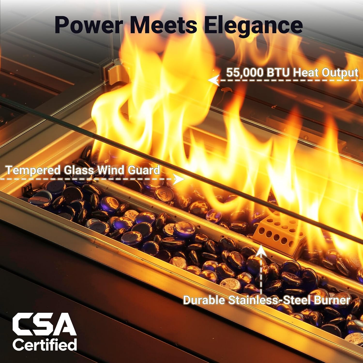 طقم أثاث فناء من الألومنيوم 5  - مراجعة Outdoor Furniture Set With Fire Pit وسعره
