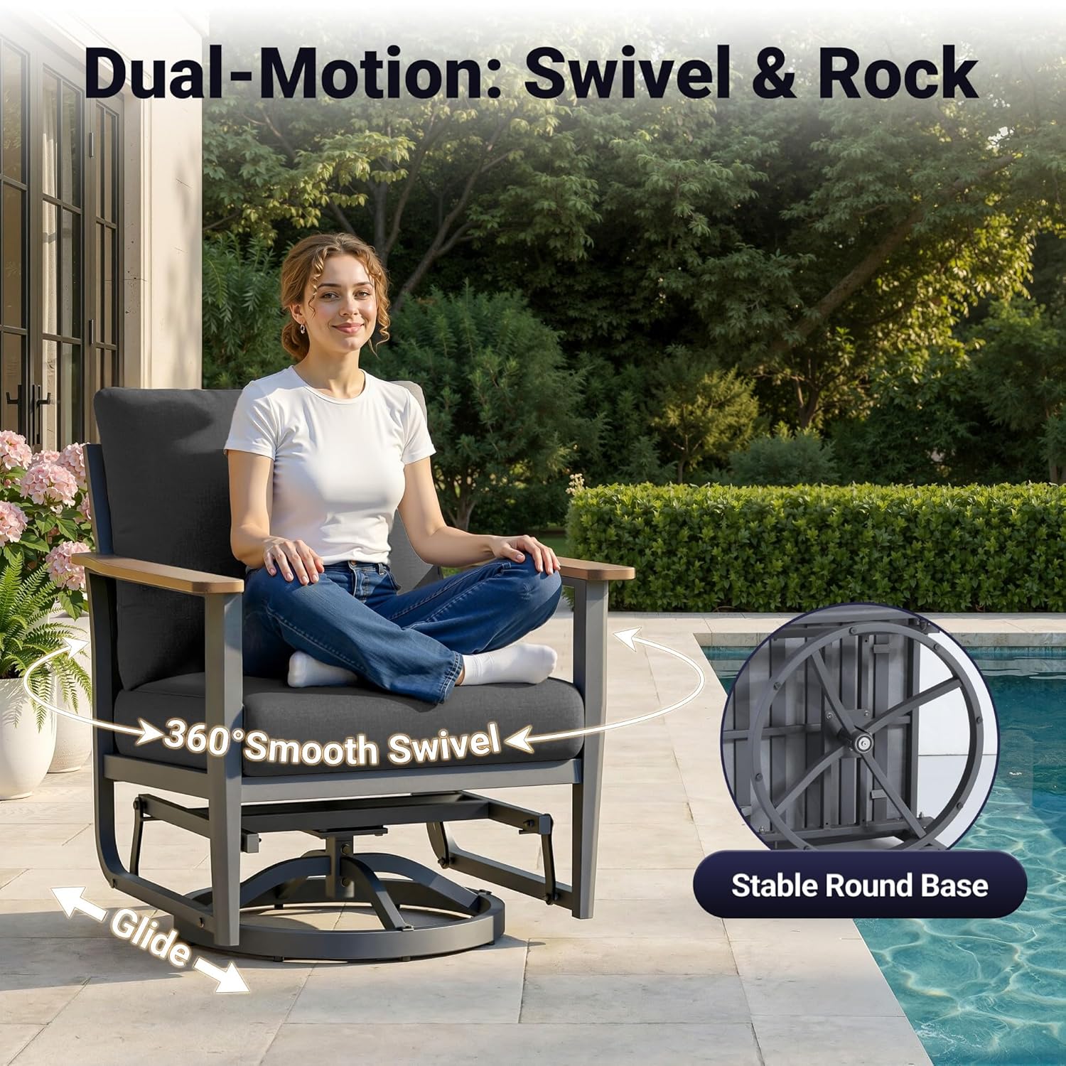 طقم أثاث فناء من الألومنيوم 5  - مراجعة Outdoor Furniture Set With Fire Pit وسعره