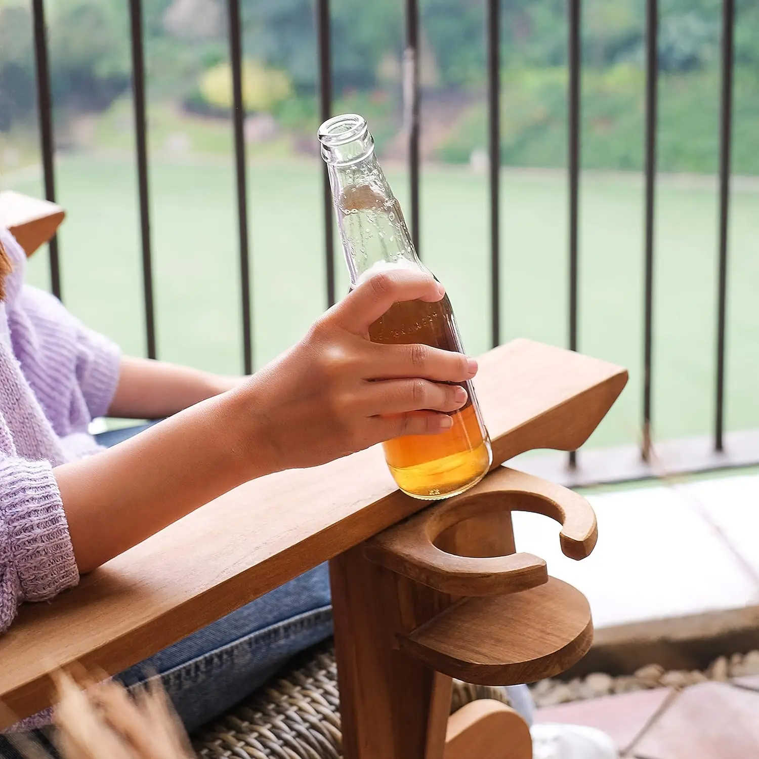 كرسي آديرونداك خارجي منجد مبطن - مراجعة Adirondack Chair Wood وسعره