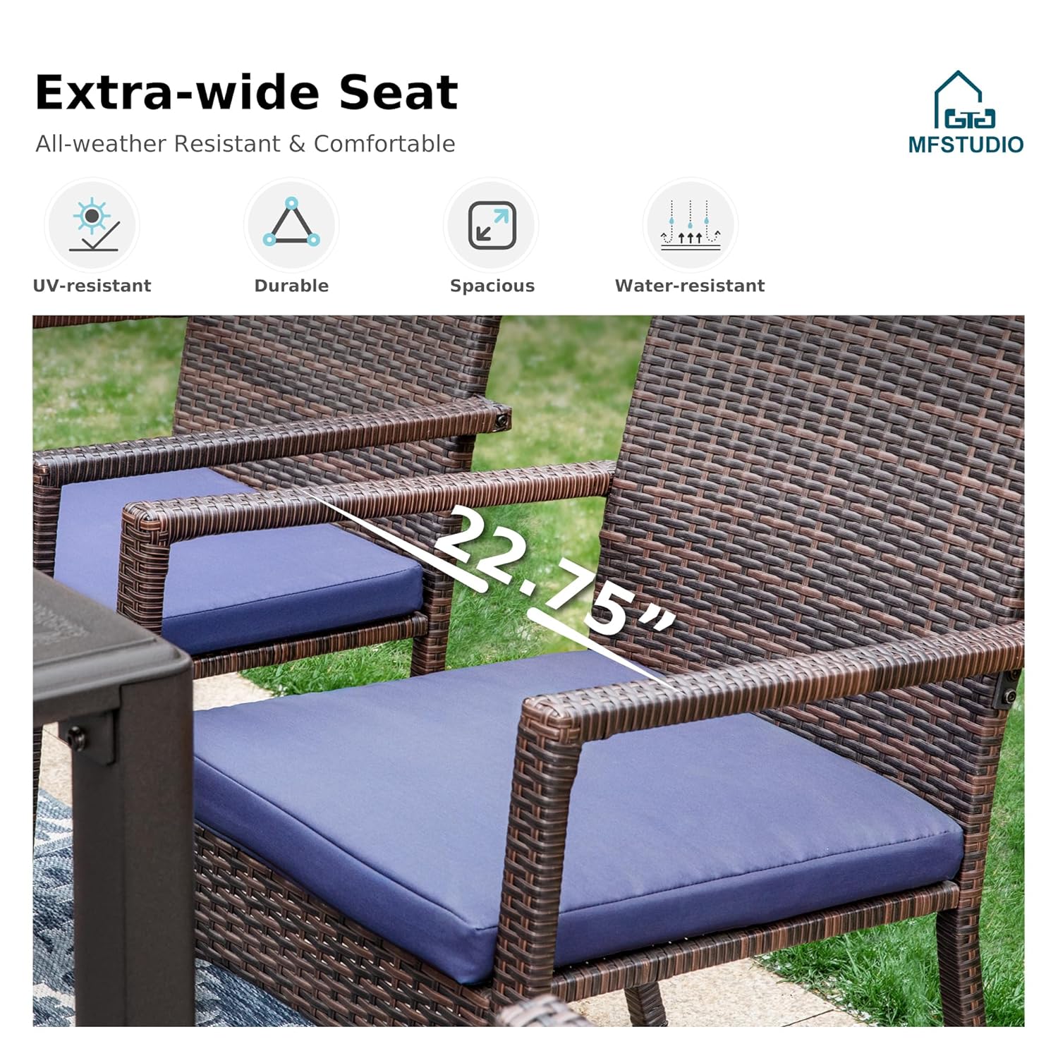 طقم طعام خارجي من 7 قطع، طاولة - مراجعة Outdoor Furniture Dining Set وسعره