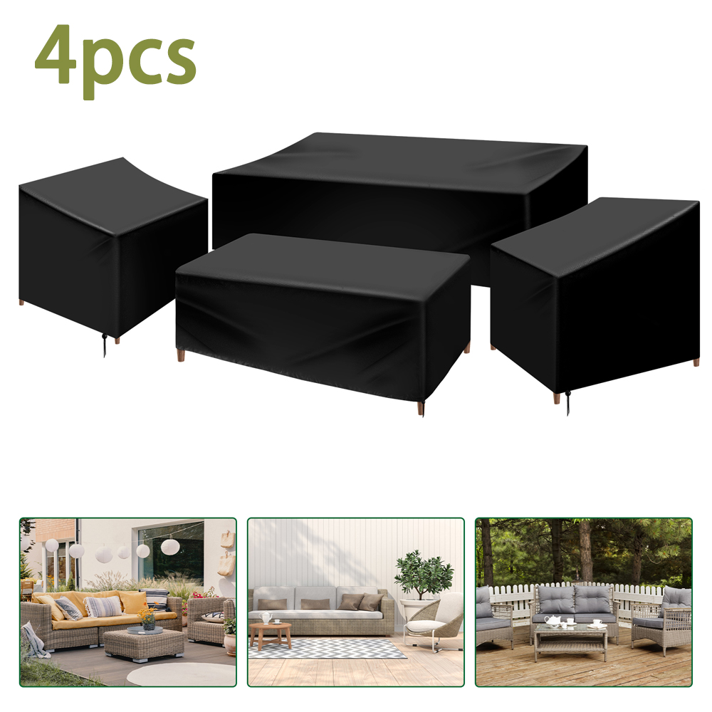 4 قطعة مجموعة غطاء أثاث الفناء - مراجعة Outdoor Furniture Weatherproof وسعره