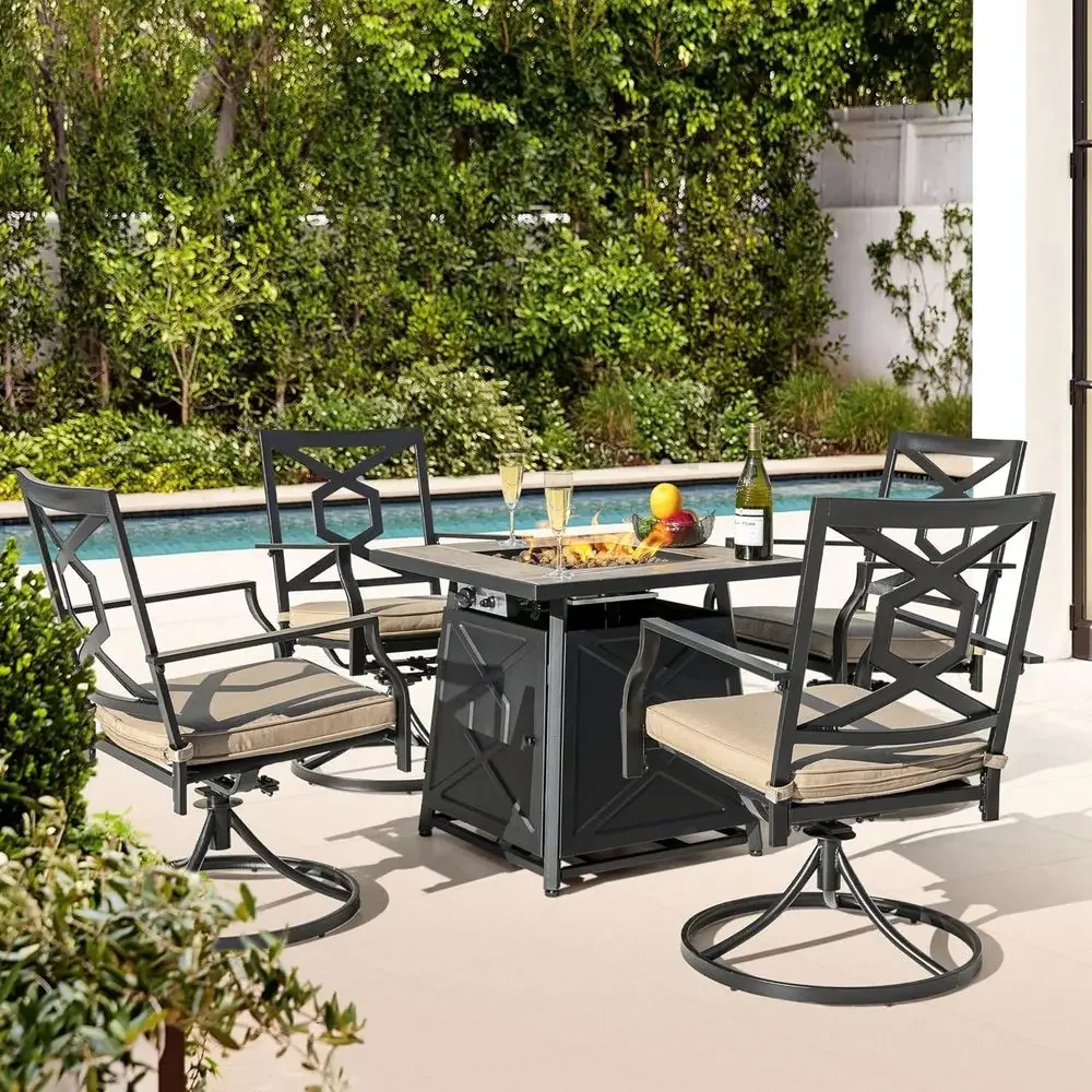 طقم أثاث خارجي مكون من 5 قطع م - مراجعة Outdoor Furniture Fire Table وسعره