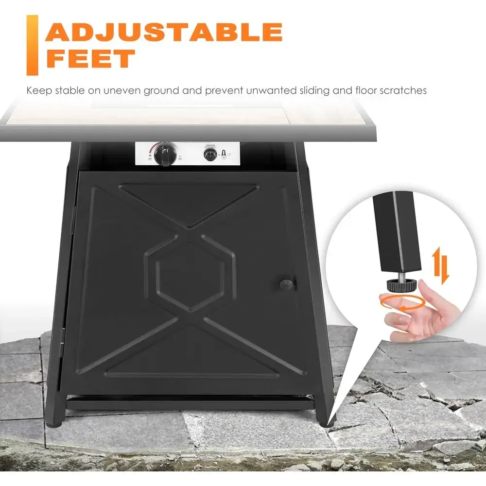 طقم أثاث خارجي مكون من 5 قطع م - مراجعة Outdoor Furniture Fire Table وسعره