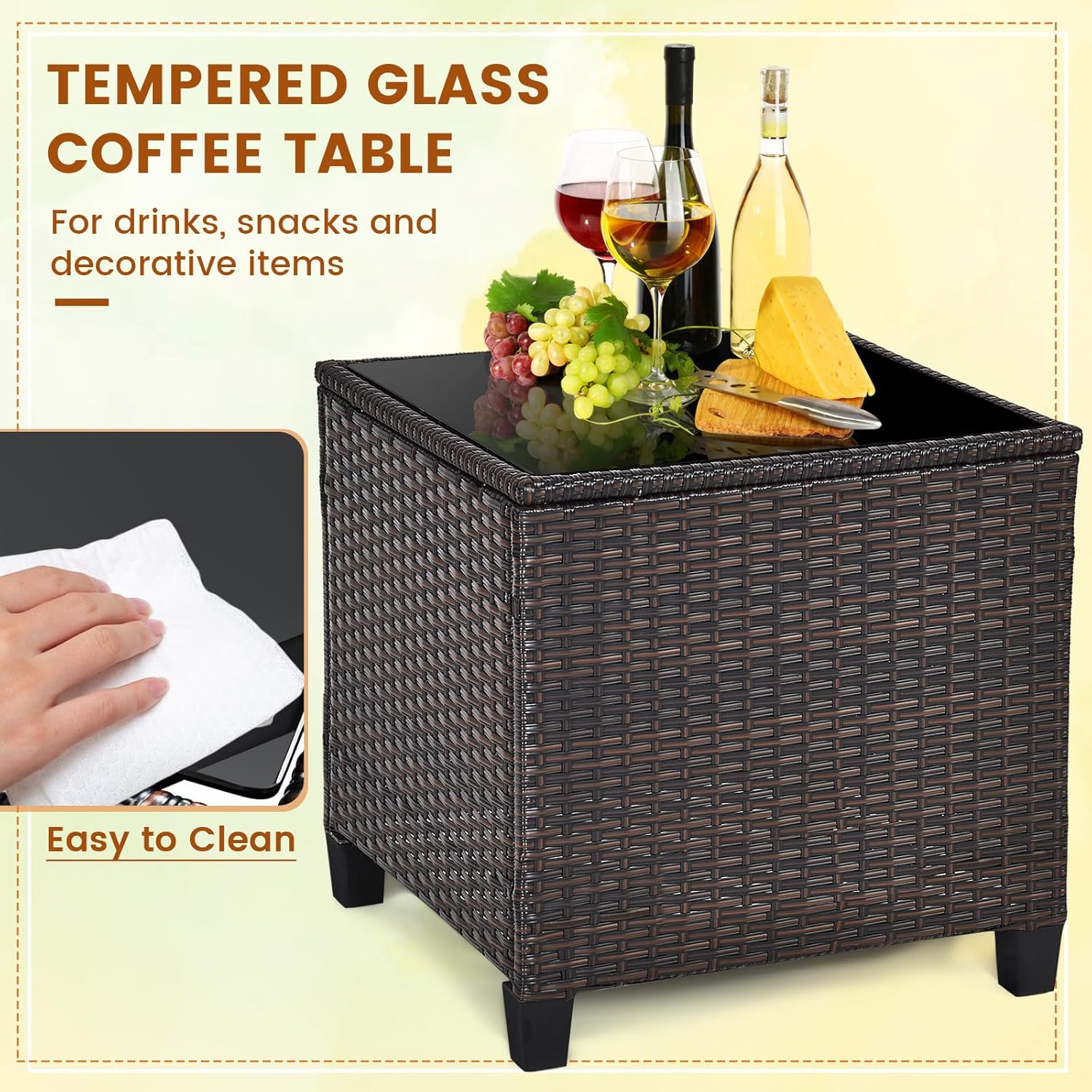 طقم بيسترو خارجي من 3 قطع من ا - مراجعة Outdoor Furniture Weatherproof وسعره