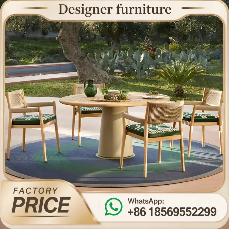 طقم أثاث فناء من خشب الساج للح - مراجعة Outdoor Furniture Dining Set وسعره