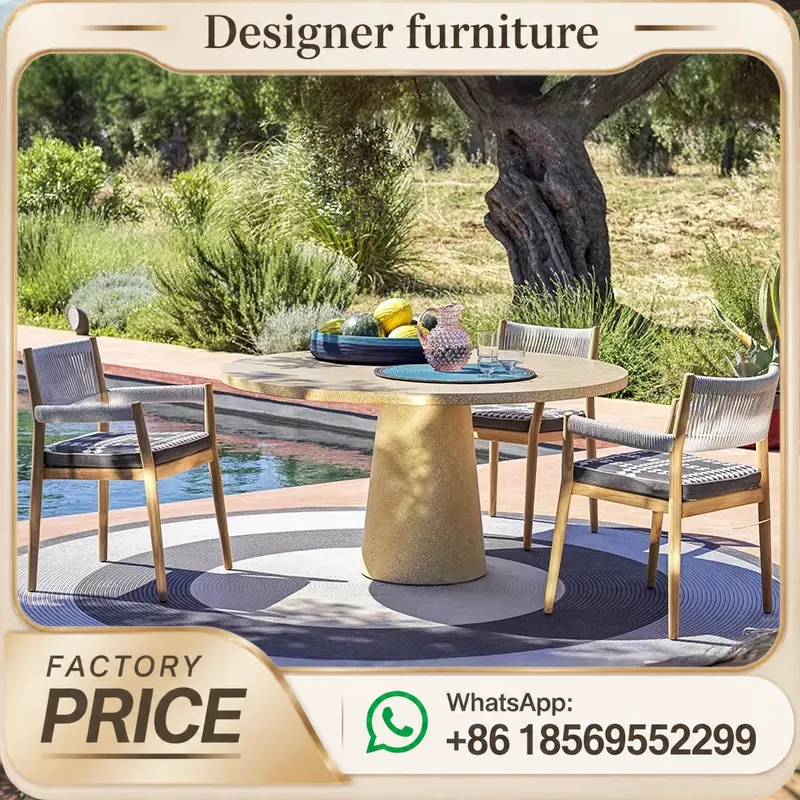طقم أثاث فناء من خشب الساج للح - مراجعة Outdoor Furniture Dining Set وسعره