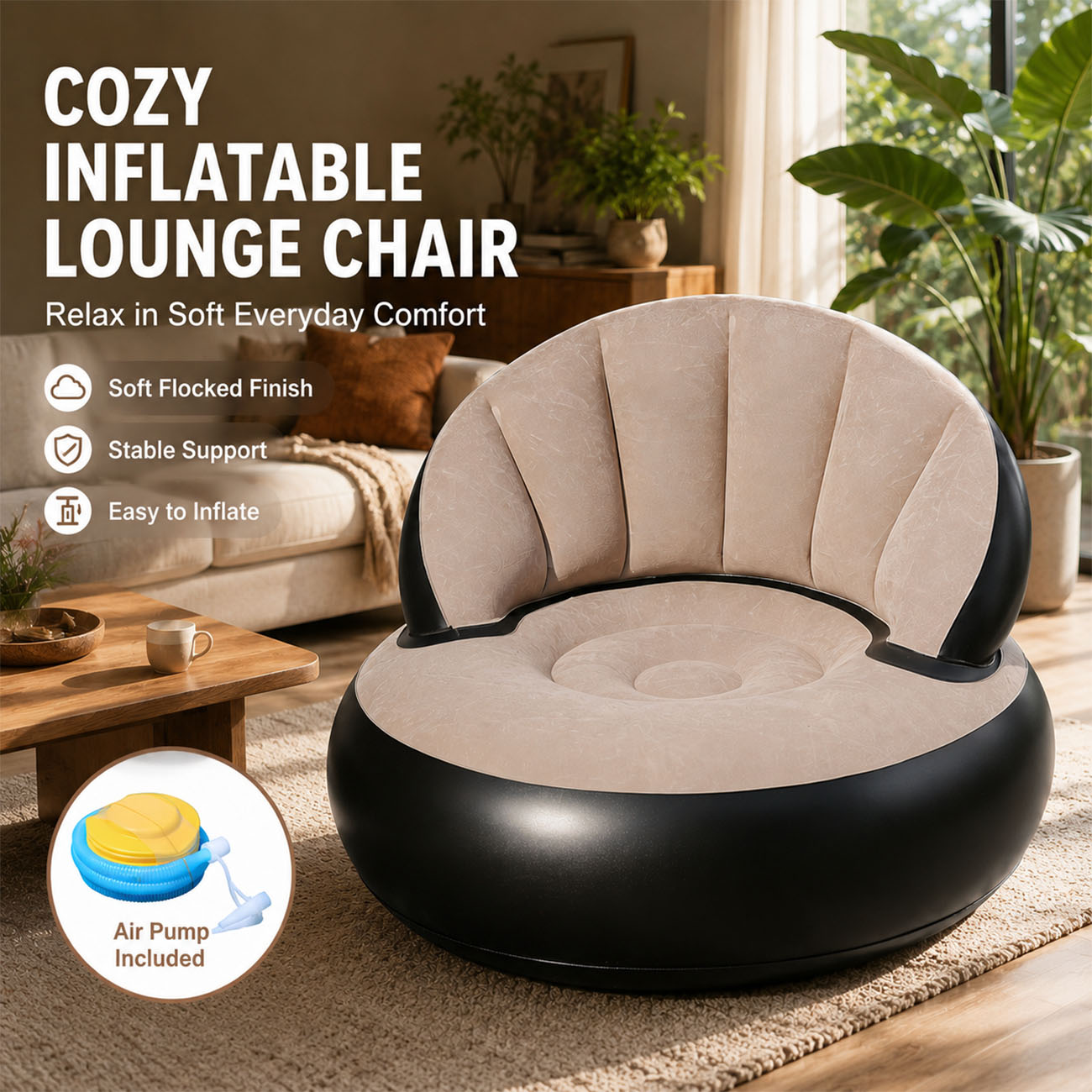 كرسي قابل للنفخ للبالغين، كرسي - مراجعة Outdoor Furniture Lounge وسعره