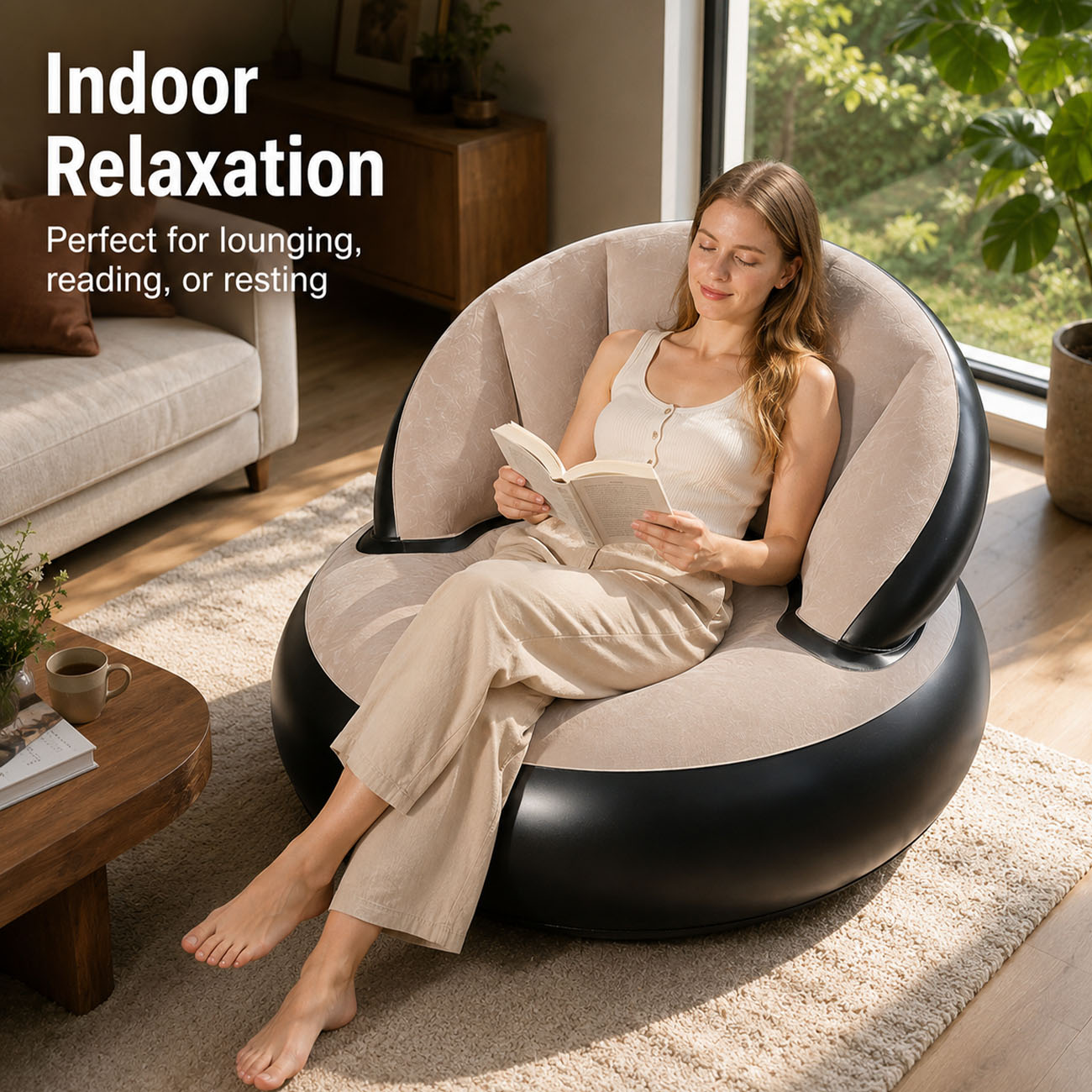 كرسي قابل للنفخ للبالغين، كرسي - مراجعة Outdoor Furniture Lounge وسعره